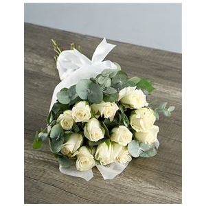 Kimp valgetest roosidest 15tk., 40-50cm
