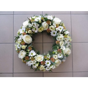Matusepärg  valged lilled 50cm