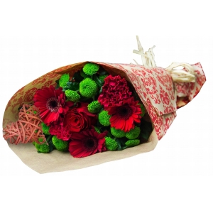 Segakimp (gerbera+santini+kaunistus)