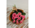 Kimp valgetest roosidest ja sinistest lillededest 40-50cm(21 roosi+12sinist parkjuurt+kaunistus)