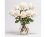 Valge roos 50cm